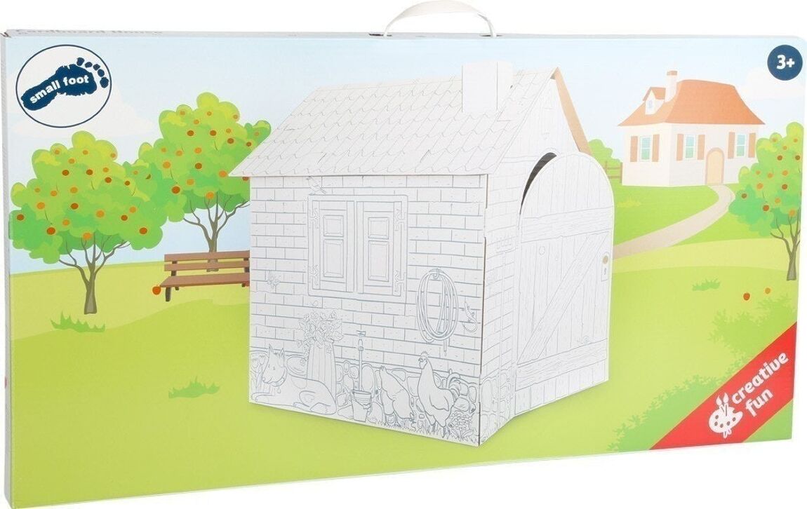 Maison magique pour enfants en carton à monter et à dessiner