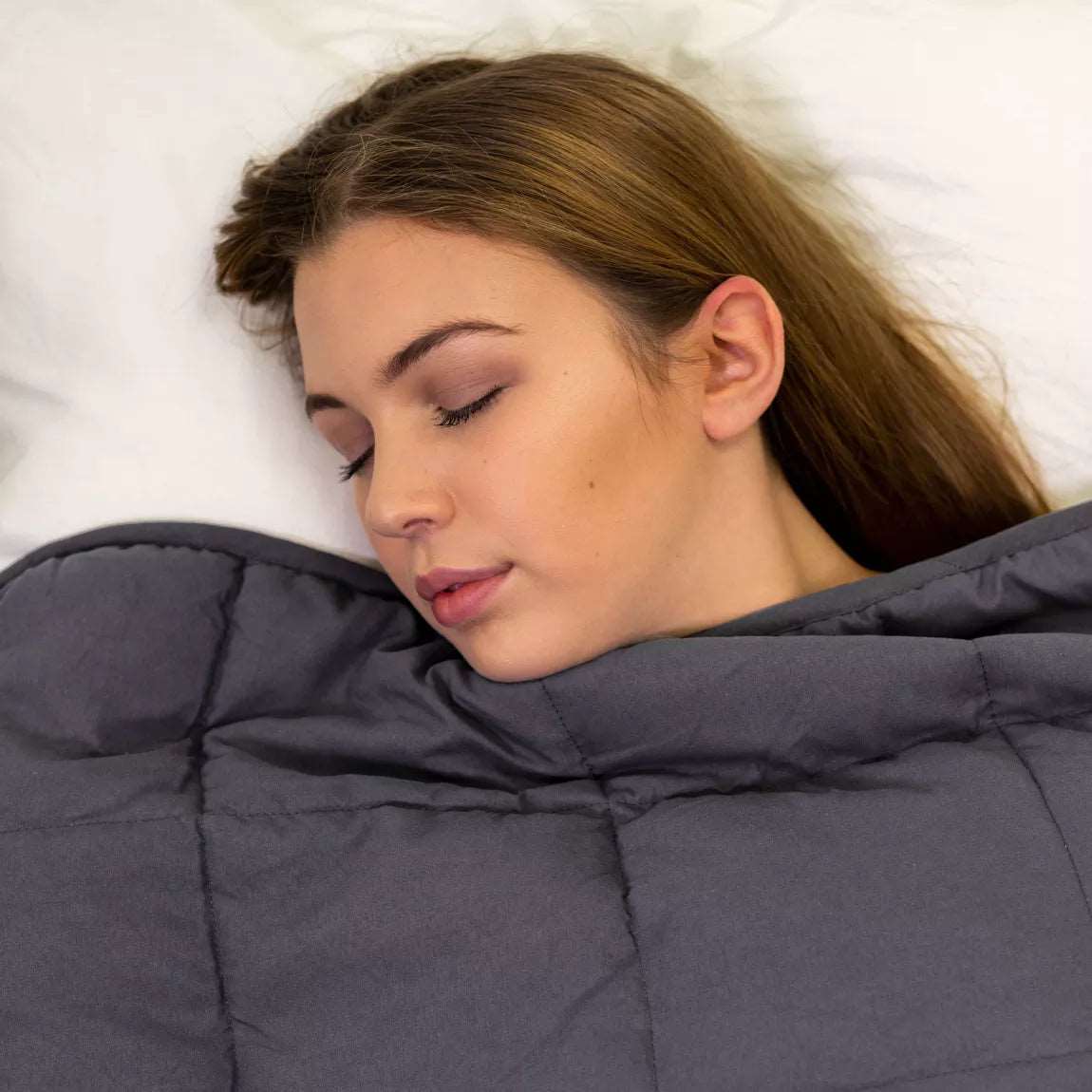 Couverture lestée cocooning rassurante et réconfortante