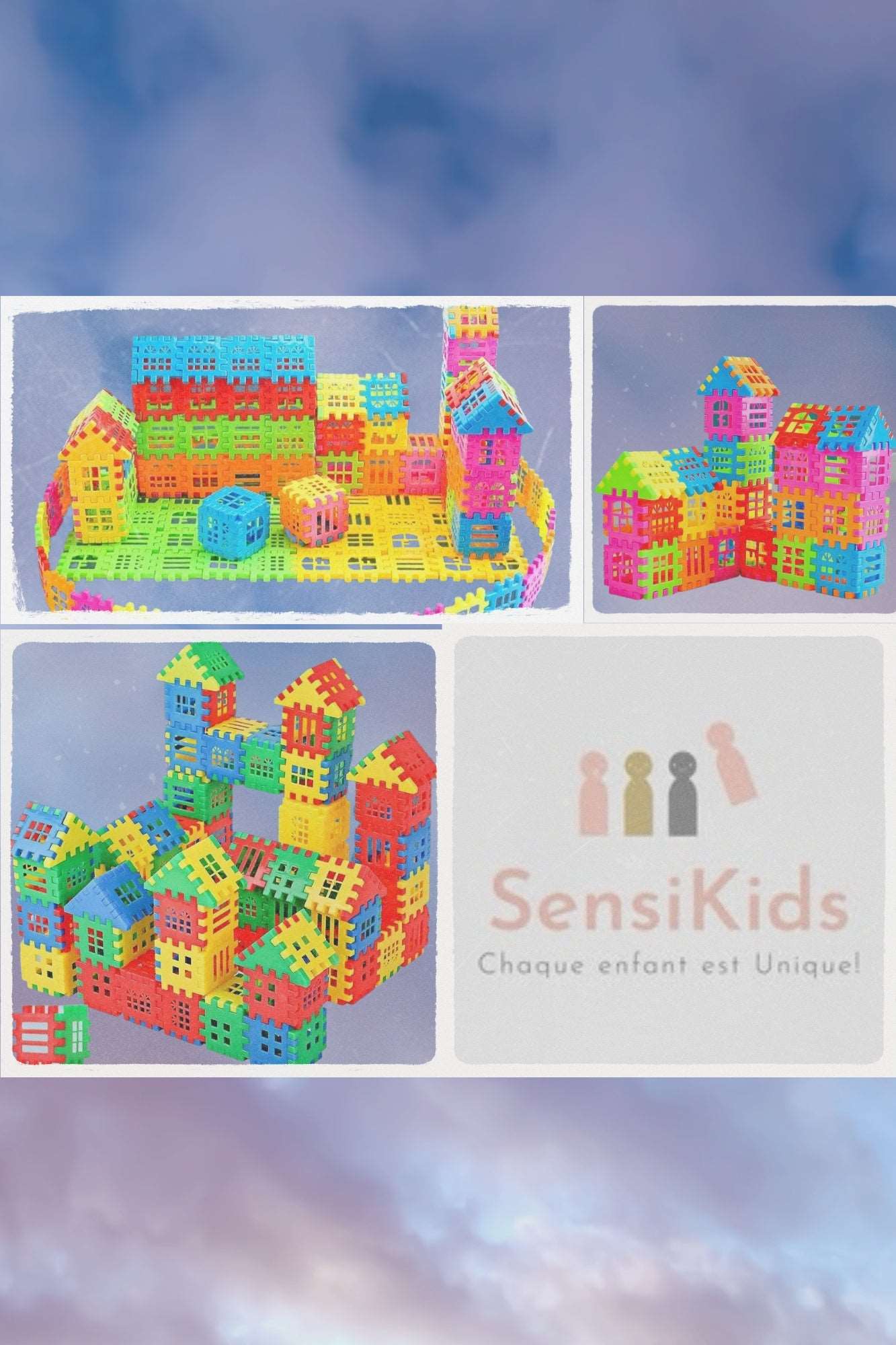 Jeu de construction créatif coloré