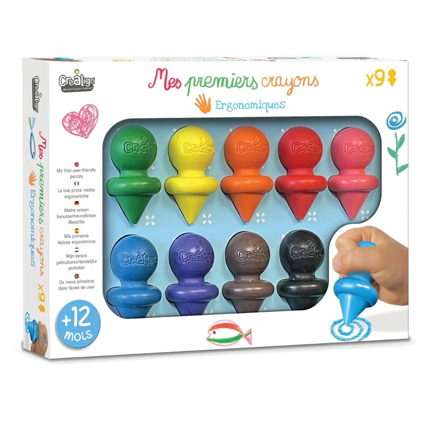Mes premiers crayons x9 SENSIKIDS