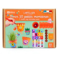 Pots coffret anniversaire - 10 petits pots monstres SENSIKIDS