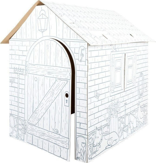 Maison magique pour enfants en carton à monter et à dessiner