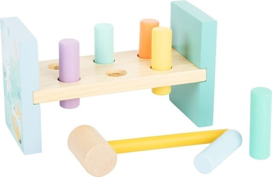 Jeu de frappe banc pastel en bois