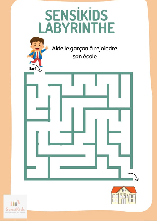 Jeu labyrinthe à imprimer