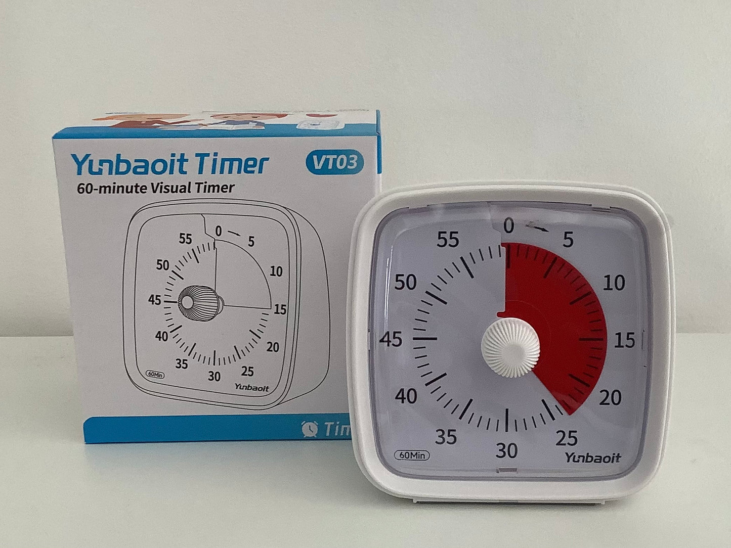 Minuteur visuel pour enfants (timer) blanc