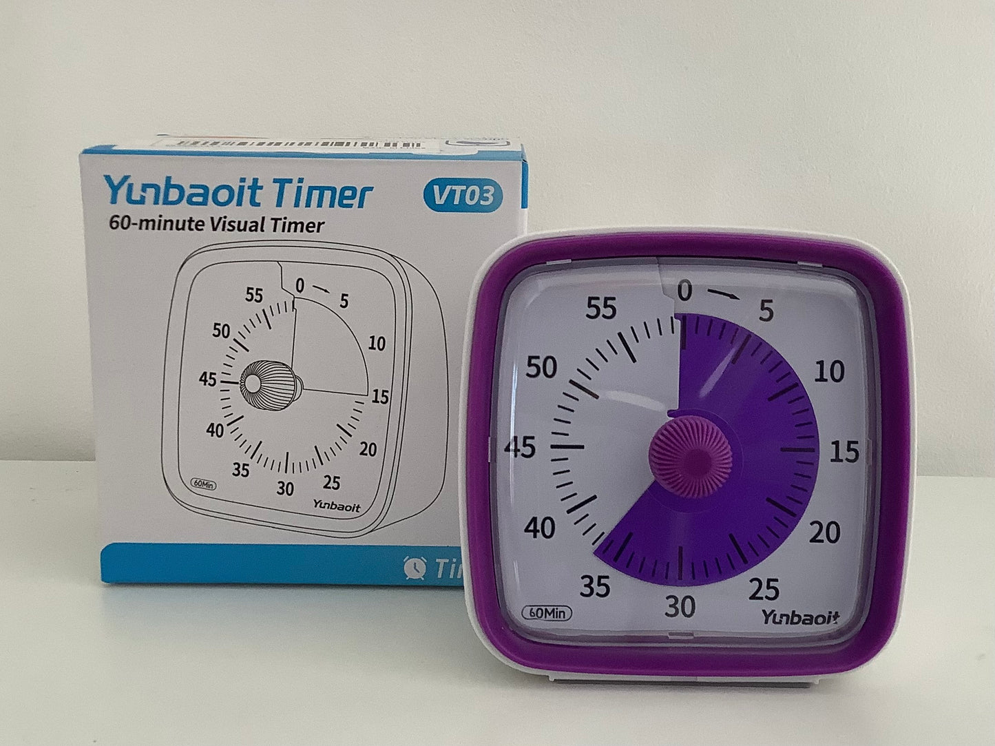 Minuteur visuel pour enfants (timer) violet