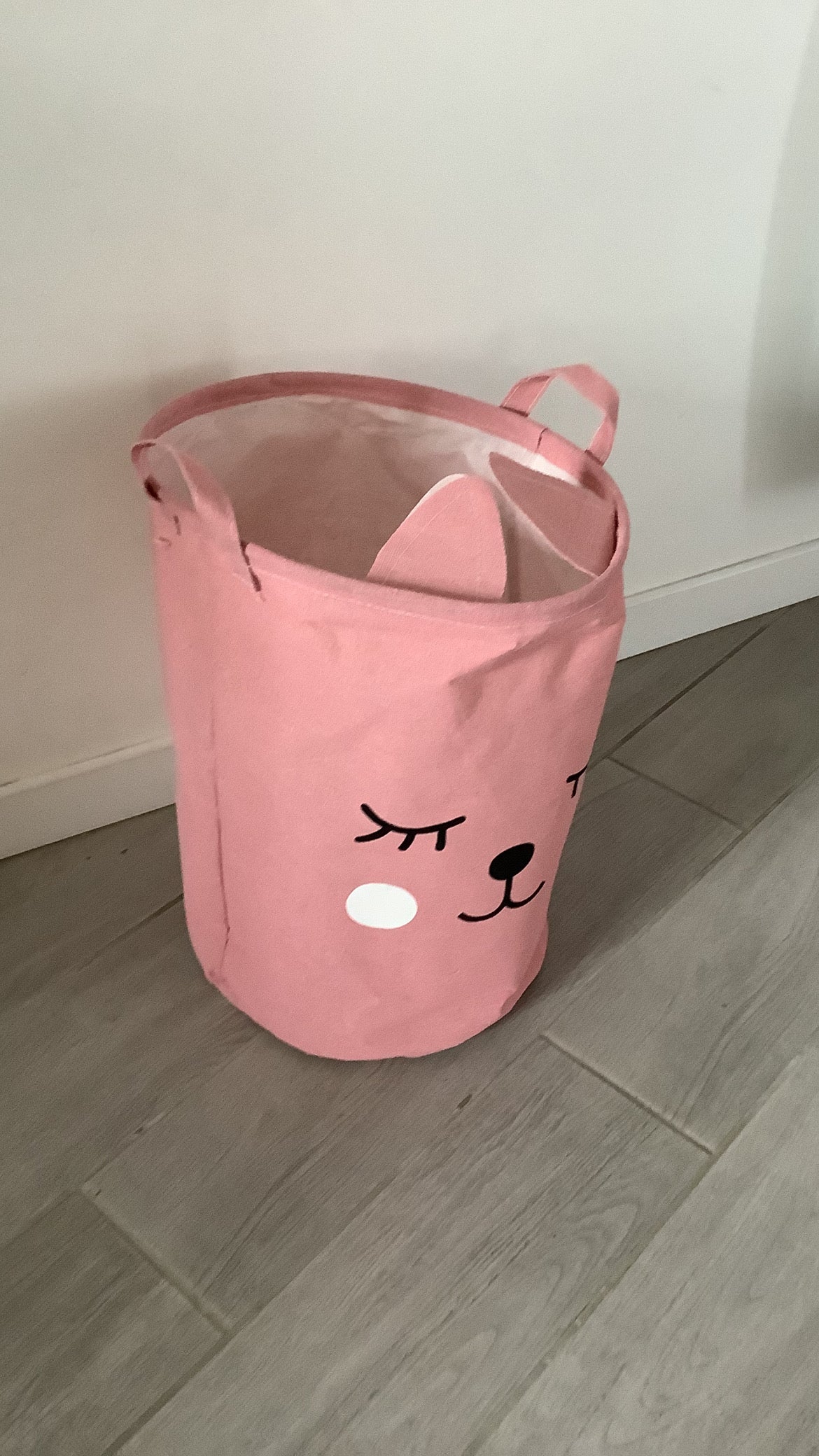 Panier rangement rose