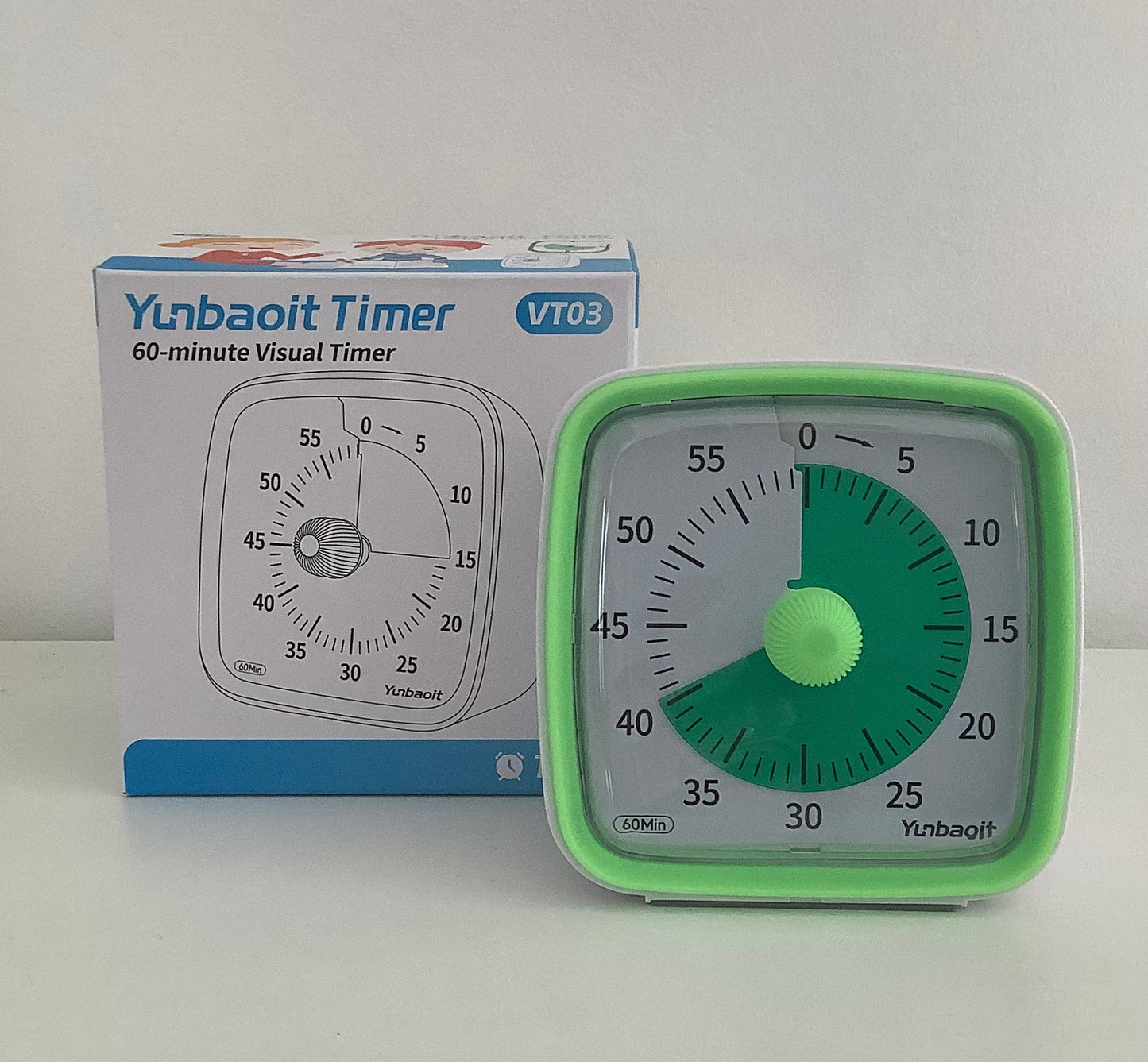 Minuteur visuel pour enfants (timer) vert