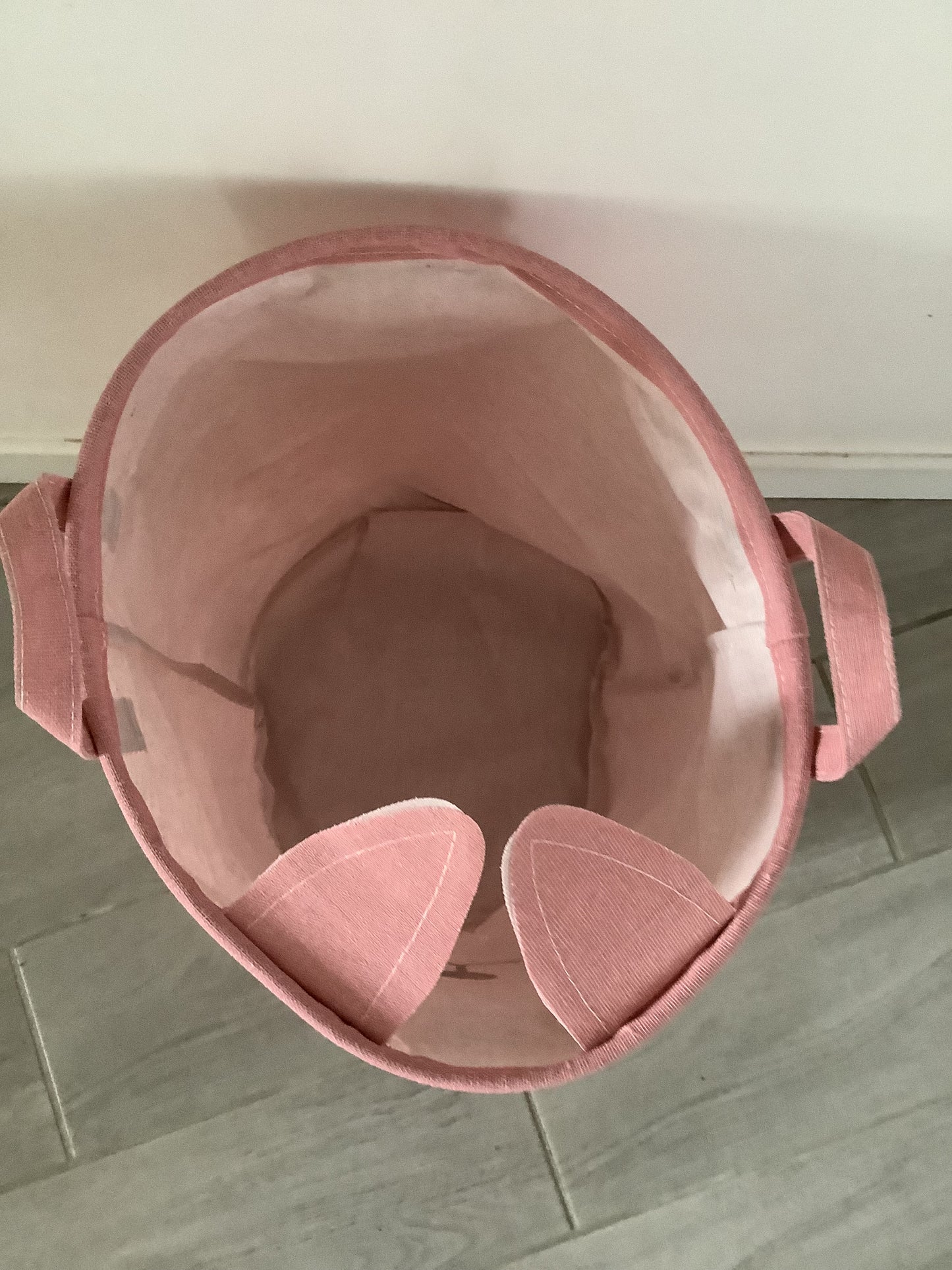 Panier rangement rose