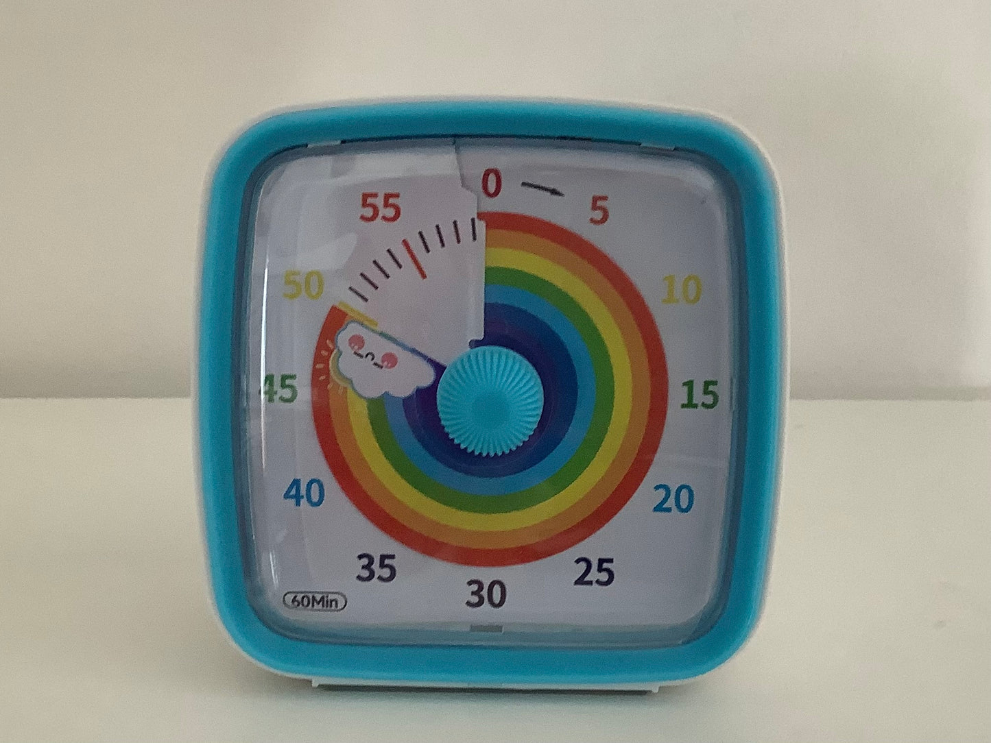 Minuteur visuel pour enfants (timer) Bleu Arc-en-ciel