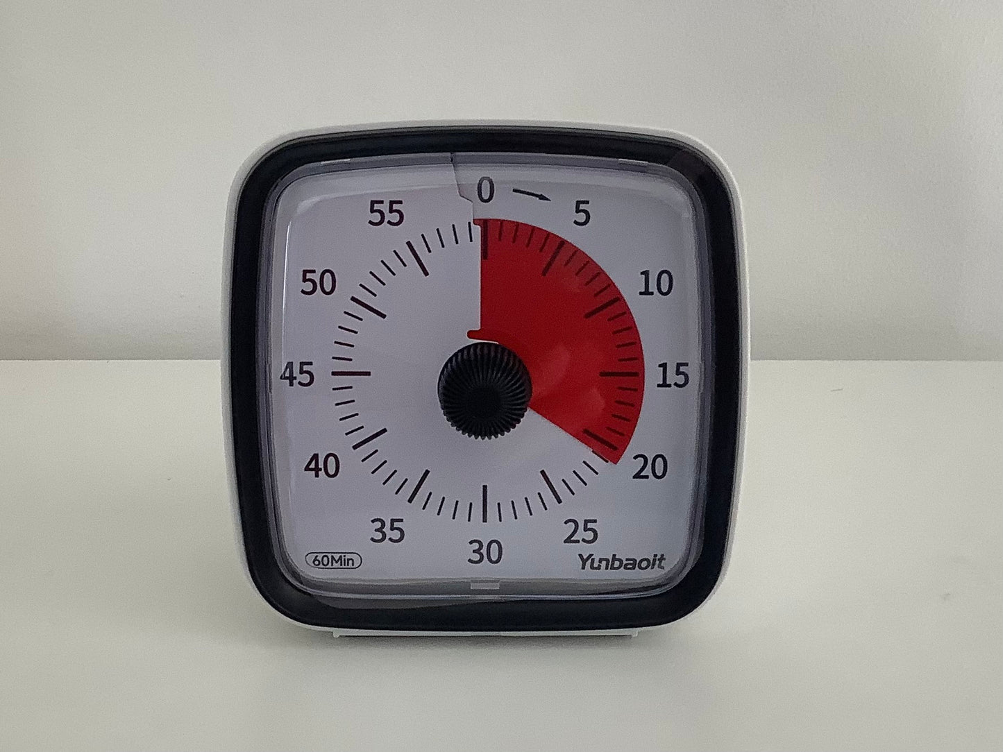 Minuteur visuel pour enfants (timer)                         Noir fond rouge