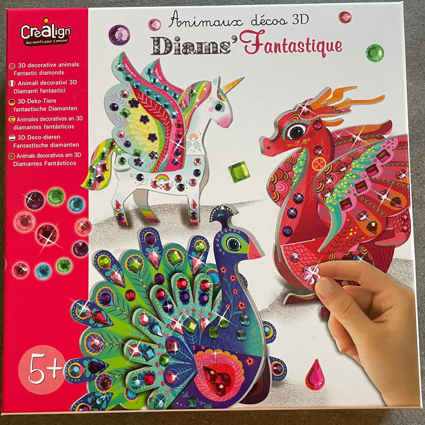 Coffret Animaux Déco 3D Diams Fantastique Créa lign Coffret Animaux Déco 3D Diams Fantastique Créa lign