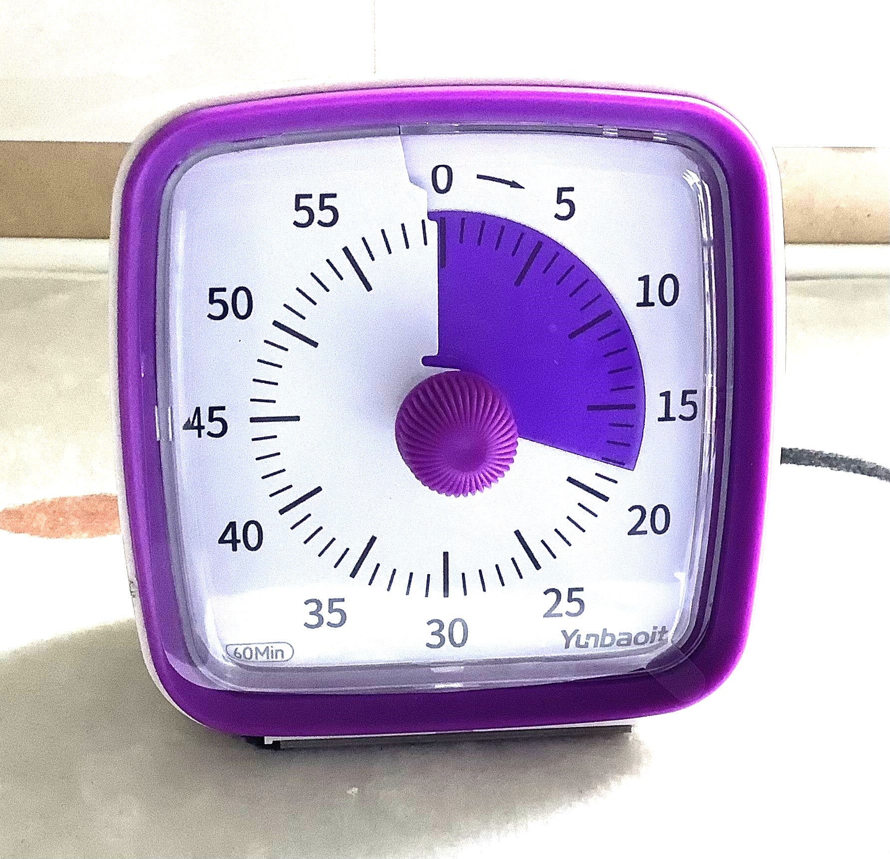 Minuteur visuel pour enfants (timer) violet