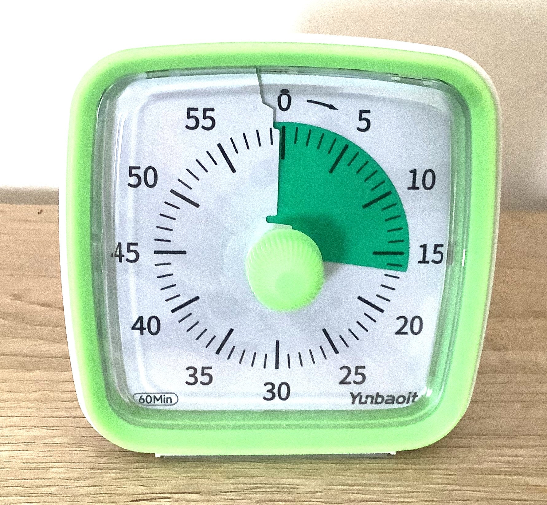 Minuteur visuel pour enfants (timer) vert