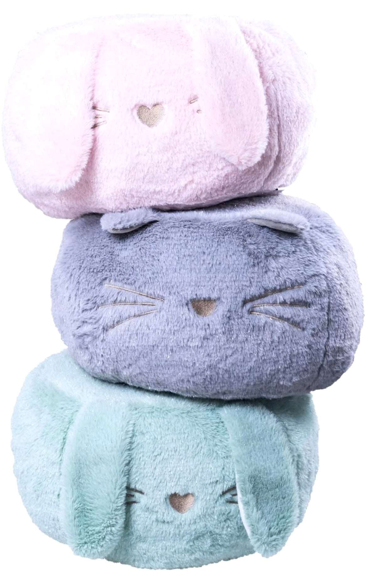 Pouf en peluche pour enfant 1-4 ans - Chat gris - Made in France SENSIKIDS