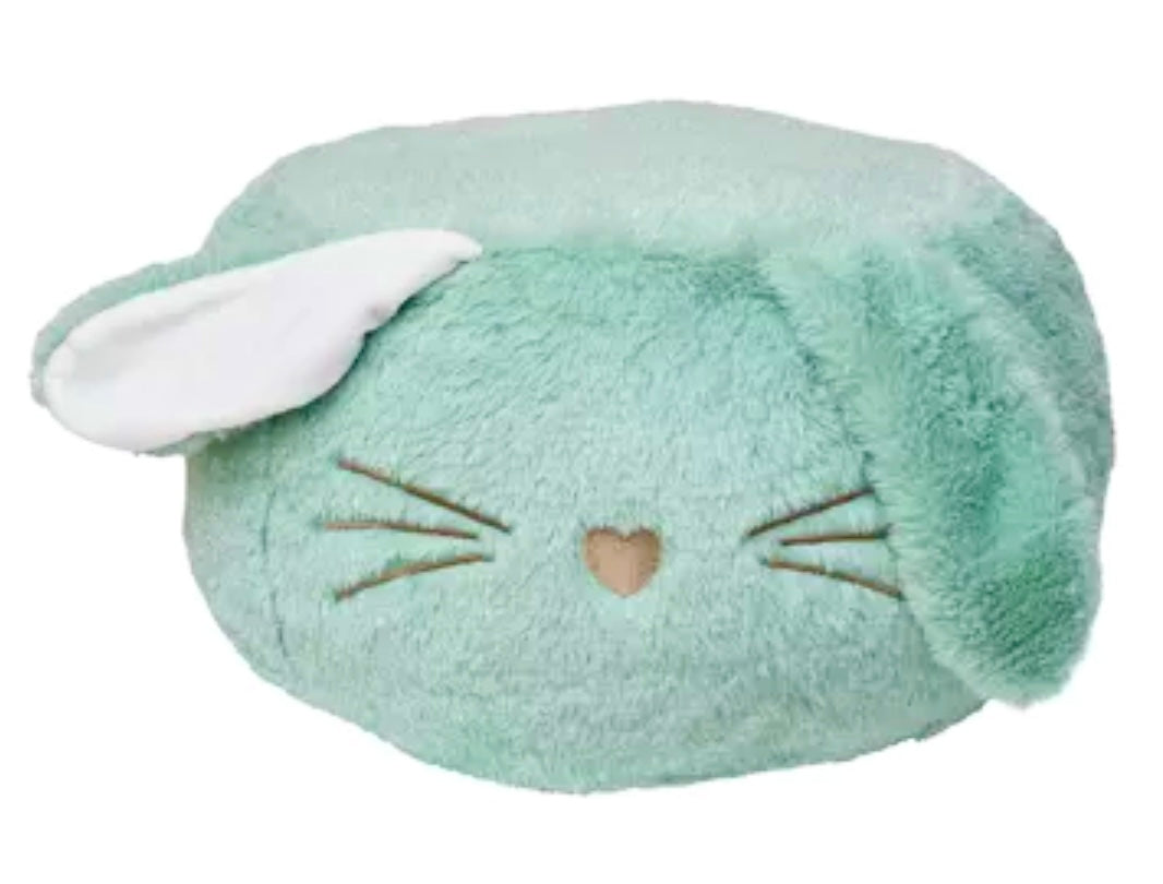 Pouf en peluche pour enfant 1-4 ans - Lapin vert - Made in France SENSIKIDS